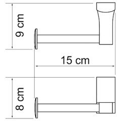 Держатель туалетной бумаги WasserKRAFT Leine White K-5096WHITE