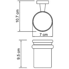 Стакан для зубных щёток WasserKRAFT Lippe K-6528