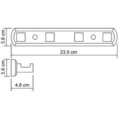 Планка с 4-мя крючками WasserKRAFT Lippe K-6574