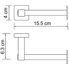 Держатель туалетной бумаги WasserKRAFT Lippe K-6596