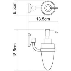 Дозатор жидкого мыла WasserKRAFT Oder K-3099