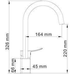 Смеситель для кухни WasserKRAFT Aller White 1067WHITE