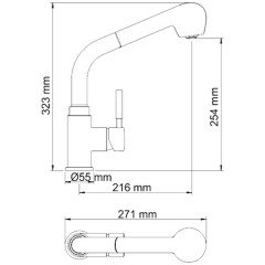 Смеситель для кухни WasserKRAFT Main 4166