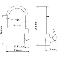 Смеситель для кухни WasserKRAFT Vils 5607