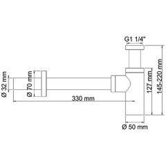 Сифон для раковины WasserKRAFT A070