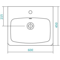 Раковина мебельная Santek Нео 60 1WH302186
