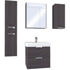 Зеркало-шкаф Акватон Сильва 60 дуб макиато 1A216202SIW50