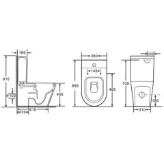Унитаз Delice France Lorraine Compact