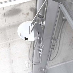 Душевая кабина IDO Showerama 10-5 Comfort пятиугольная 100x100 стекло прозрачное, профиль белый