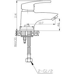 Смеситель для раковины WeltWasser Isar 501