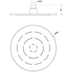 Верхний душ Jaquar Maze OHS-CHR-1613