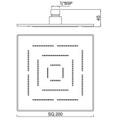 Верхний душ Jaquar Maze OHS-CHR-1619