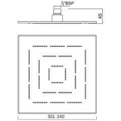 Верхний душ Jaquar Maze OHS-CHR-1629