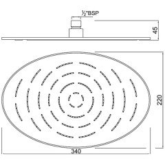 Верхний душ Jaquar Maze OHS-CHR-1635