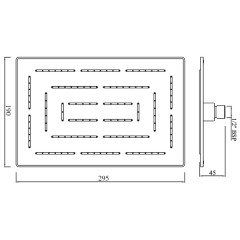 Верхний душ Jaquar Maze OHS-CHR-1637