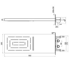 Верхний душ Jaquar Maze OHS-CHR-1649