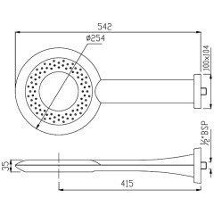 Верхний душ Jaquar OHS-CHR-1765