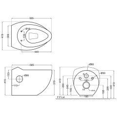 Унитаз подвесной Jaquar Fusion FSS-WHT-29951