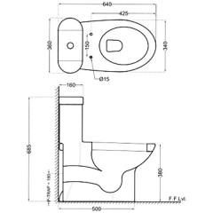Унитаз Jaquar Solo SLS-WHT-6851P моноблок