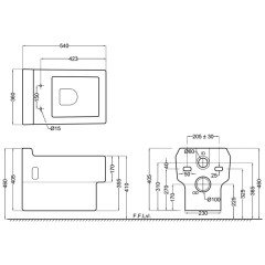 Унитаз подвесной Jaquar Fonte FNS-WHT-40951