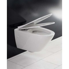Унитаз подвесной BelBagno Alpha BB300CHR+BB2177SC безободковый