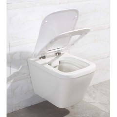 Унитаз подвесной BelBagno Dory BB522ACHR+BB2138SC безободковый