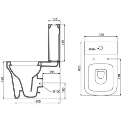 Унитаз BelBagno Marco BB118CP+BB118T+BB118SC