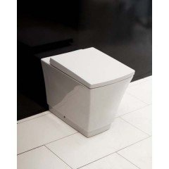 Унитаз приставной BelBagno Regina BB104CB+BB104SC безободковый