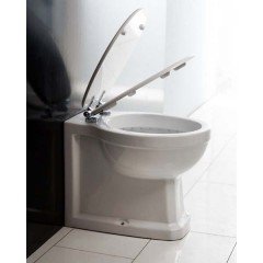 Унитаз приставной BelBagno Trevi BB135CBL+BB135SCM-CRM