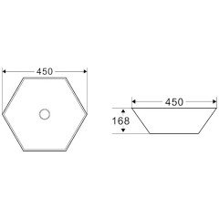 Раковина накладная BelBagno BB1140