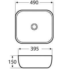 Раковина накладная BelBagno BB2143