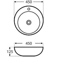 Раковина накладная BelBagno BB3096