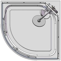 Душевая кабина BelBagno Uno UNO-CAB-R-2-80-C-CR