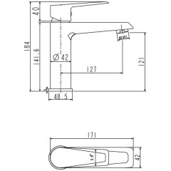 Смеситель для раковины BelBagno Saluto SAL-LVM-BO