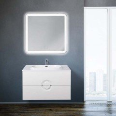 Тумба с раковиной BelBagno Onda 80 bianco lucido