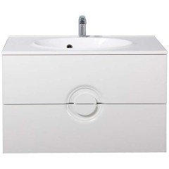 Тумба с раковиной BelBagno Onda 90 bianco lucido