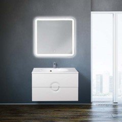 Тумба с раковиной BelBagno Onda 90 bianco lucido