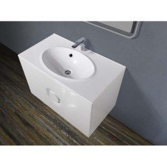 Тумба с раковиной BelBagno Onda 90 bianco lucido