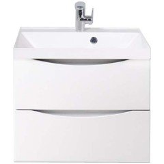 Тумба под раковину BelBagno Marino 60 bianco lucido MARINO-600-2C-SO-BL-P