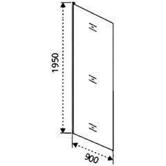 Стенка боковая GooDDooR Altair SP-90-C-CH