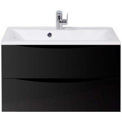 Тумба под раковину BelBagno Marino 80 nero lucido MARINO-800-2C-SO-NL-P