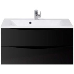 Тумба под раковину BelBagno Marino 90 nero lucido MARINO-900-2C-SO-NL-P