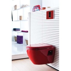 Унитаз подвесной Creavit Single TP325.70100 red