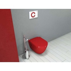 Унитаз подвесной Creavit Single TP325.70100 red