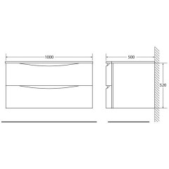 Тумба с раковиной BelBagno Smile 100 tortora opaco