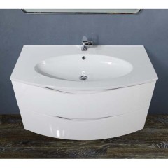 Тумба под раковину BelBagno Smile 100 bianco lucido BB1000TVC/BL