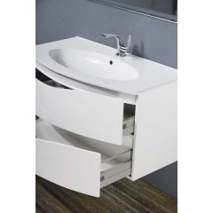 Тумба под раковину BelBagno Smile 100 bianco lucido BB1000TVC/BL