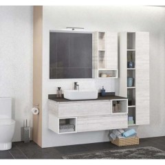 Тумба с раковиной Comforty Прага 120 дуб белый