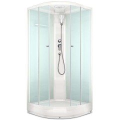 Душевая кабина Domani-Spa Delight 110 прозрачная/белая DS01D110LWCl00