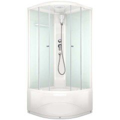 Душевая кабина Domani-Spa Delight 110 high прозрачная/белая DS01D110HWCl00